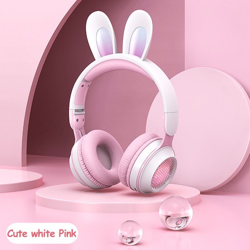 Rabbit Ear Headphones Wireless Luminous Extendable Wheat Headphones - Picture 11 of 11