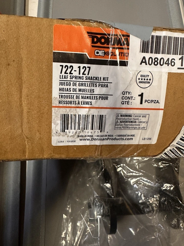 Grillete de resorte de hoja Dorman 722-127 para Toyota Tundra 07-21 faltan las arandelas Foto 2 de 4