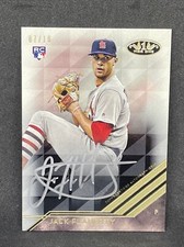 2018 Topps Tier One Jack Flaherty Auto Rc Card Silver Ink 7/10 Cardinals...