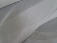 Pure Cotton Muslin Fabric White  150cm Wide