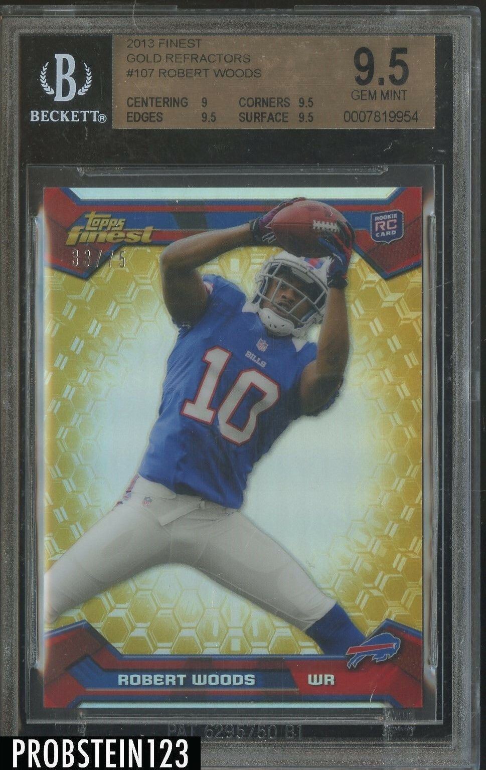Robert Woods Finest #107 Refractor
