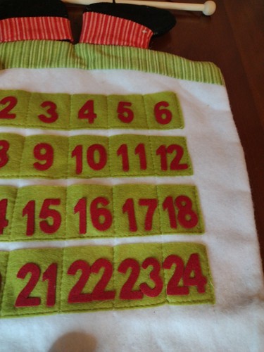 Vtg Sliding Snowman Fabric Advent Christmas Countdown Calendar Holiday Winter - Picture 4 of 14