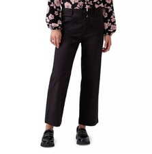 Social Standard by Sanctuary Ladies Juliet Twill Crop Pant Size 12 Black