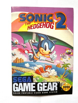 Sonic the Hedgehog 2 for Sega Game Gear Instruction Manual Only 1992 | eBay