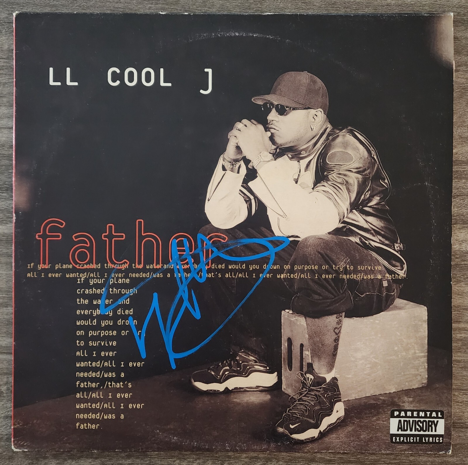 LL Cool J Signed Father Vinyl Record 12" Single Hip Hop LEGEND RAD