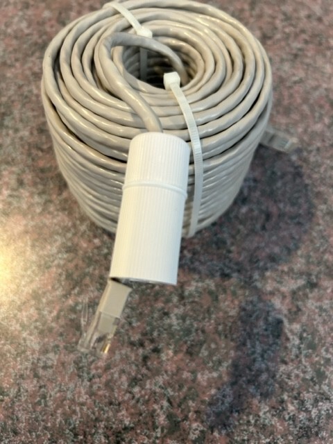 Cat5e Network Ethernet Cable for IP Security Cameras with waterproof connector.