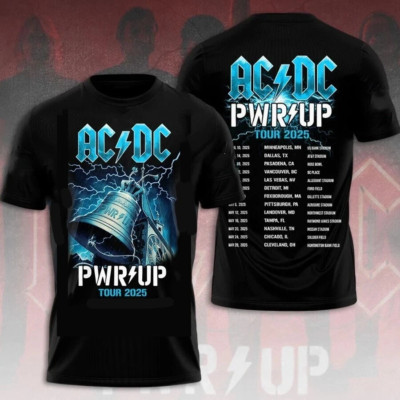 ACDC Band Tour Concert 3D T Shirt All Size For Men AG446