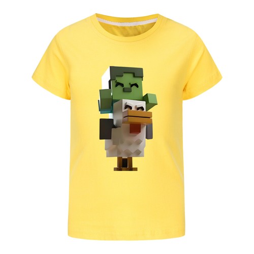 Unisex Kids Funny Chicken Jockey T-Shirt Gamer Chicken Ride GameS Girls Boys Top - Picture 47 of 53