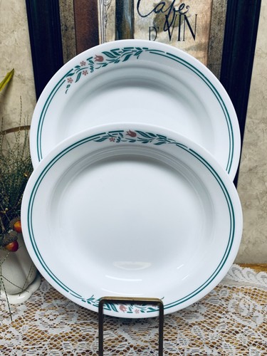 {2} Corelle Rosemarie Flat Rim Pasta~Soup~Salad Bowls 8.5" USA NEW - Picture 4 of 4