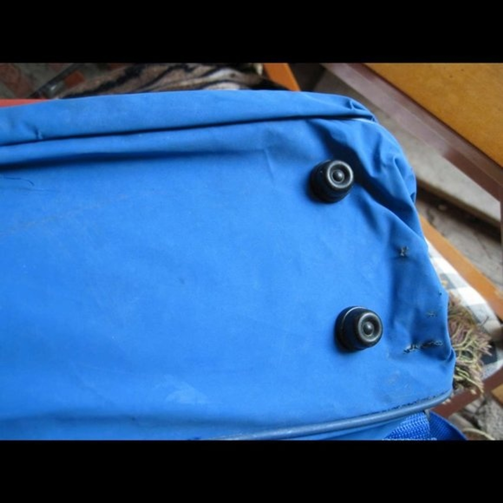 Trafalgar Vintage Blue & Rainbow Tote Bag Over Sh… - image 4