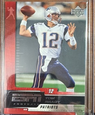Upper Deck 2005 ESPN Football Tom Brady New England Patriots Card #58