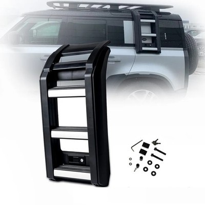 Multi Segment Folding Side Access Ladder Step Ladder Rack fit Defender 90 20-26