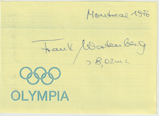 Frank Watenberg D LA Weit OS 1976/3 Org. Sig.