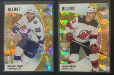 Lot 2 Yellow Taxi 2023-24 Allure Upper Deck Hockey Cards