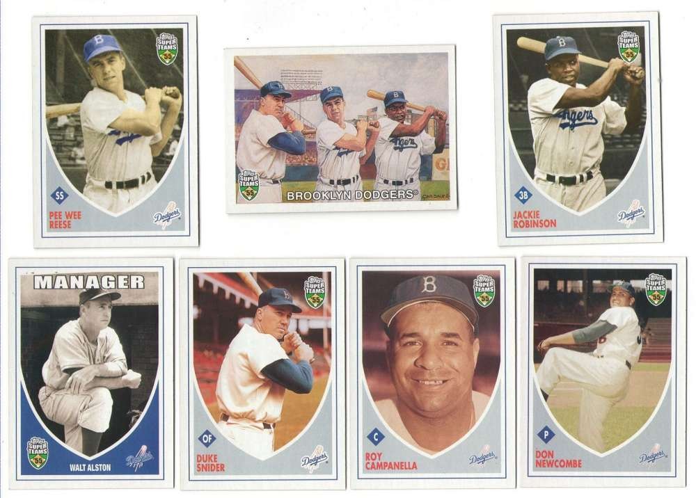 2002 Topps Super Teams - 1955 BROOKLYN DODGERS Team Set