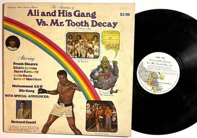 MUHAMMAD ALI & HIS GANG vs TOOTH DECAY ~ Children's Story 1976 Vinyl Record LP