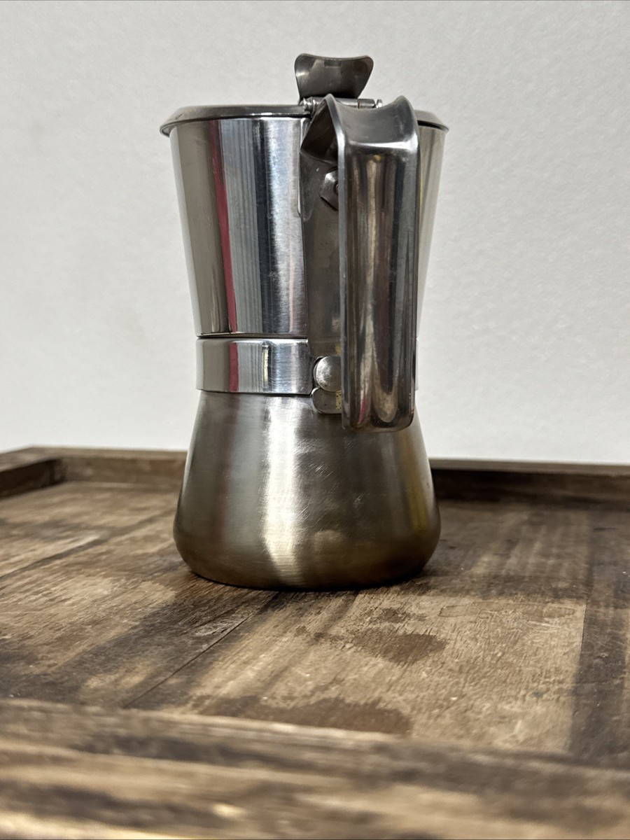 VTG Giannina Brevettata Moka INOX Stainless Steel Stove Espresso