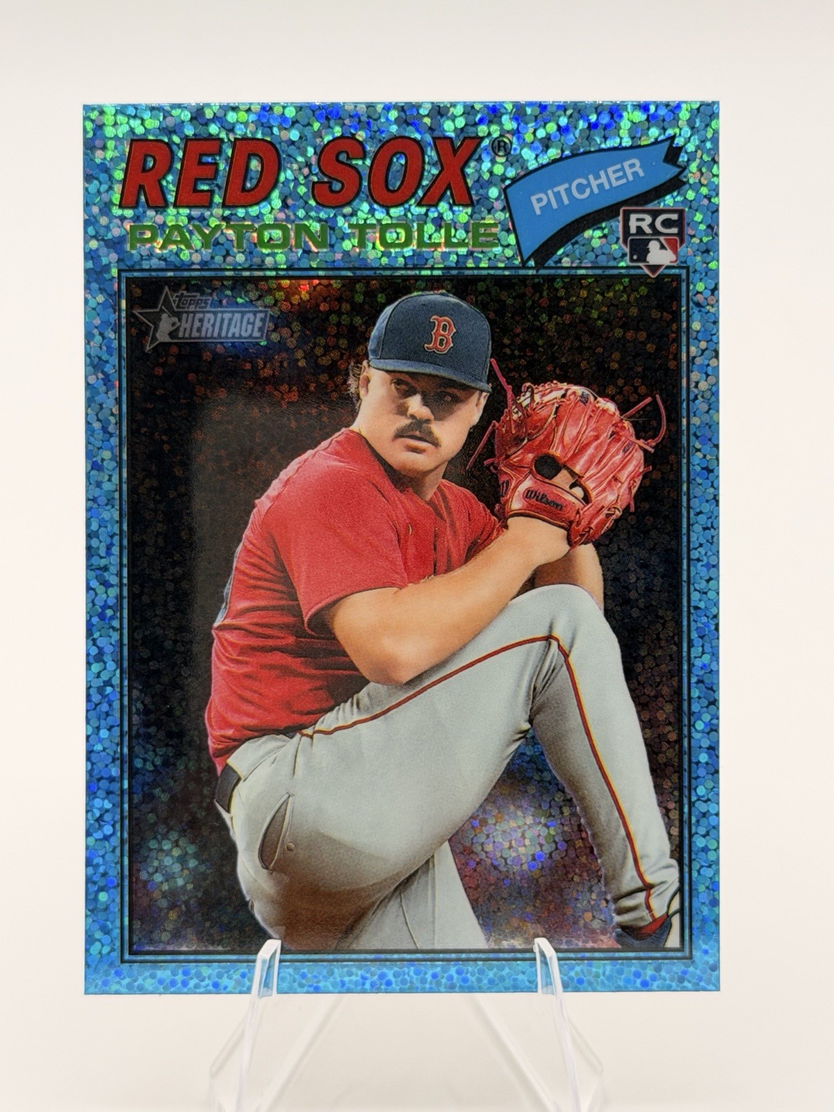 2026 Topps Heritage Aqua Sparkle Chrome PAYTON TOLLE (RC) #386 Boston Red Sox
