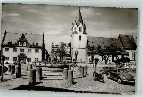 39767546 - 6114 Gross-Umstadt Rathaus Ev. Kirche VW Kaefer Motorroller