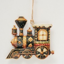 Weihnachtsanhänger - Metall - Nostalgie - Zug  - Lok