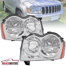 Fits 2005-2007 Jeep Grand Cherokee Headlights Signal Headlamps Leftright 05-07