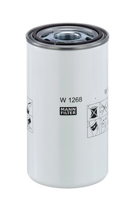 MANN-FILTER Filter Arbeitshydraulik W 1268 Anschraubfilter 1 1/4 GAS
