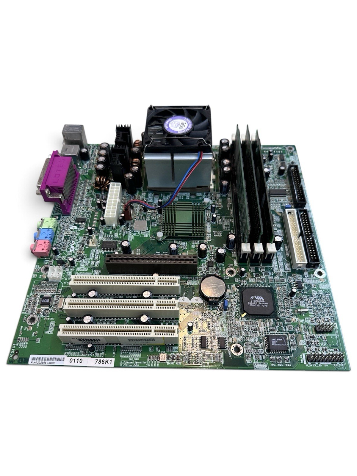 Motherboard UWAVE 786K1 MicroATX Socket 370 VIA AGP PCI - Per PC Retro Gaming