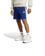  Pantaloncini Shorts UOMO Adidas Ess 3-Stripes French Terry Blu bianco Cotone 