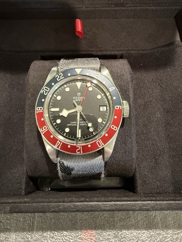TUDOR Black Bay GMT 79830RB 41mm Steel Automatic Black Dial Watch Box Papers