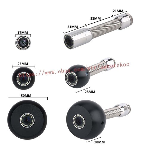 Videocamera ispezione fognature tubi industriali 50M 10inch WiFi 17mm IP68 con APP - Foto 6 di 10