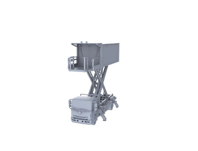 3D Printed 1/350/400 /700 airport lift truck Unpainted Model