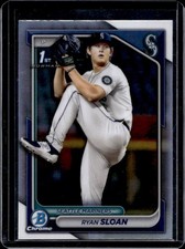 2024 Bowman Draft Ryan Sloan Chrome Refractor 1st Prospect #BDC-99 Mariners