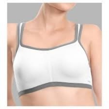 NWT Natori 32G Yogi Yoga Sports Bra 731050 White Gray 112133