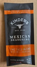 10 Packs Kinder's Mexican Seasoning The Taco Blend, Lime & Ancho Chili 0.08 oz 