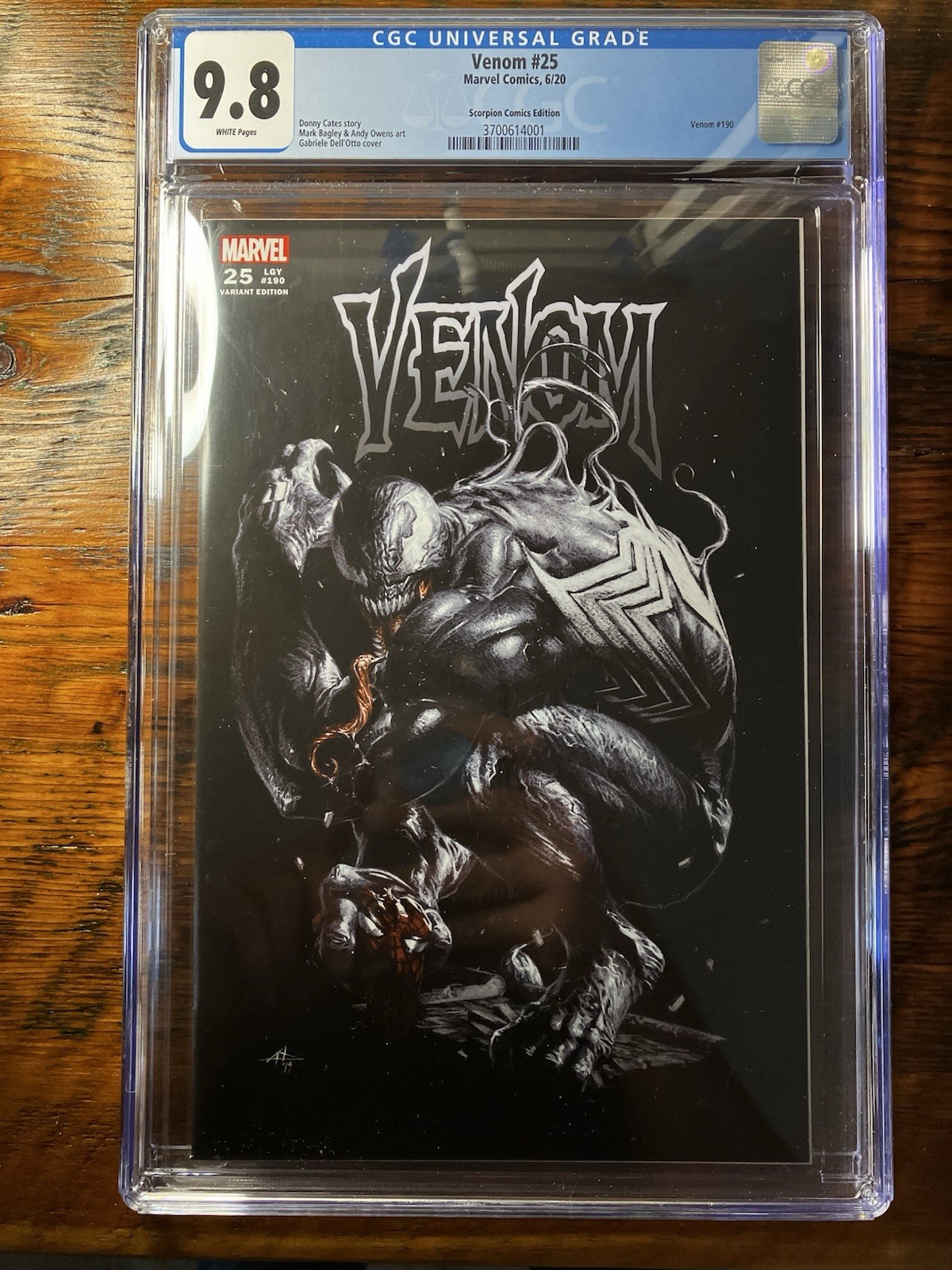 Venom #25 Dell'Otto Variant CGC 9.8 Limited to 2,000 Copies