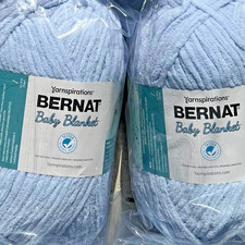 Bernat Yarn 10 oz Skein Baby Blue Super Bulky 6 NEW Soft Crochet Blanket