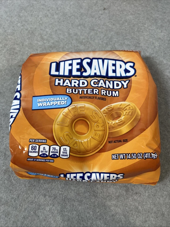Life Savers Butter Rum Hard Candy Wrapped Sharing Size (2PACK) | Christmas Sale! - Image 2 of 4