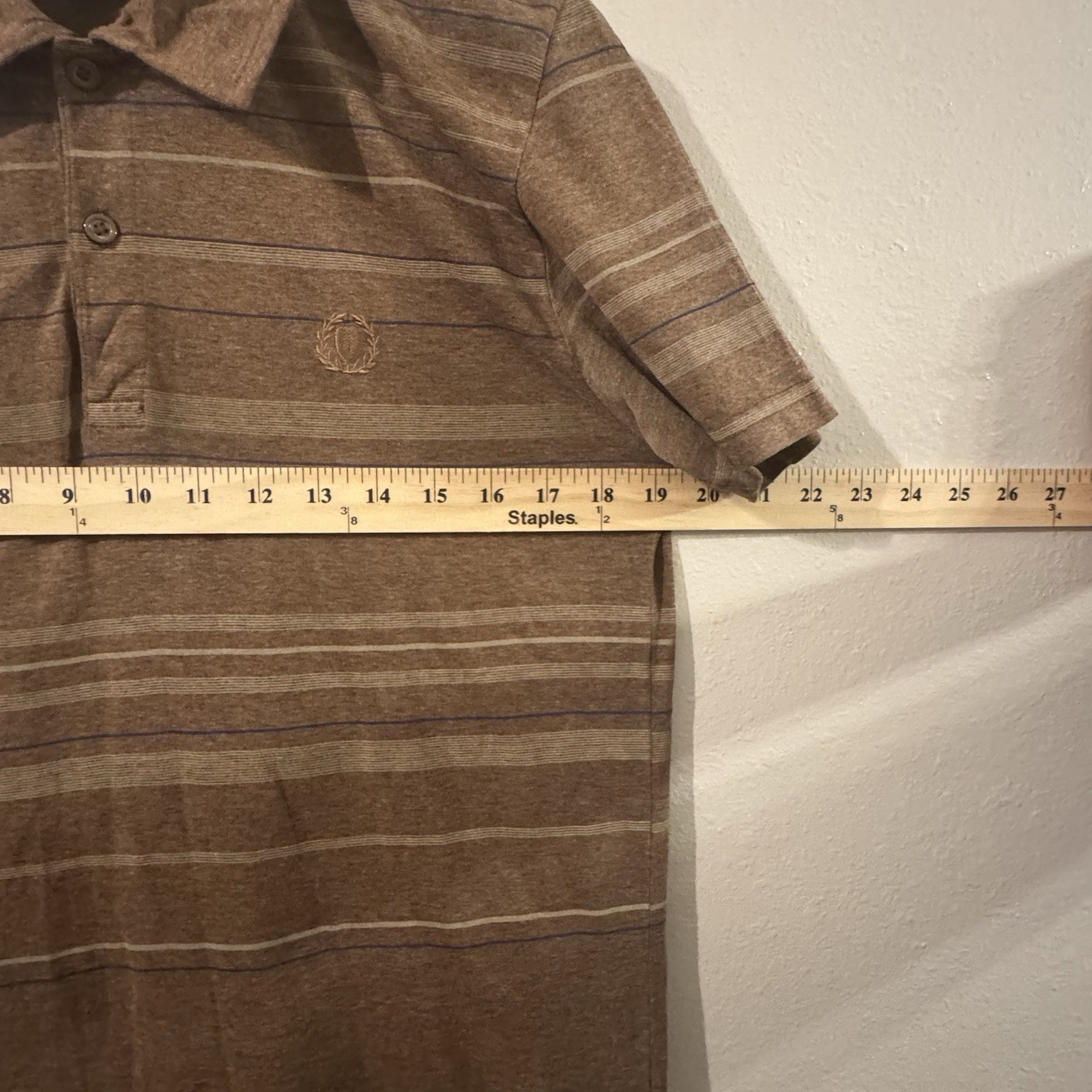 Fishbone The Original Polo  Golf Collared Brown Short Sleeve No tag Small/medium