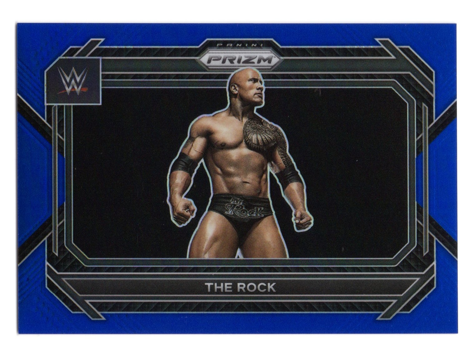 2023 Prizm WWE THE ROCK DWAYNE JOHNSON Wrestling Blue /199 No.41