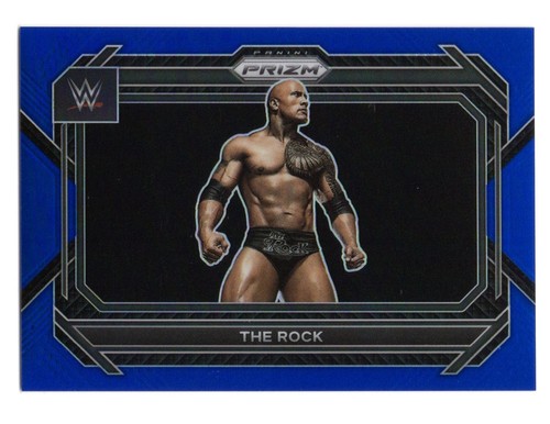 2023 Prizm WWE THE ROCK DWAYNE JOHNSON Wrestling Blue /199 No.41