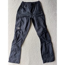 North Face HyVent 2.5L Black Nylon Rain Hiking Pants Mens Small As-is Gorpcore