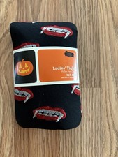 NIP-Ladies Halloween Themed Vampire Tights From Wal-Mart size M/L MADE IN USA