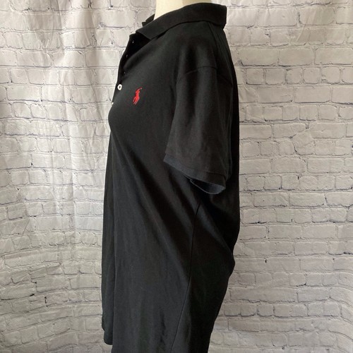Women’s Ralph Lauren Polo Shirt Dress XL Black Short Sleeve Knee Length Preppy - Picture 4 of 12
