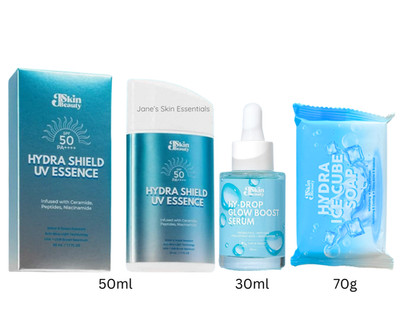 JSkin Beauty Hydra Set - Hydra Shield, Glow Serum & Hydra Soap