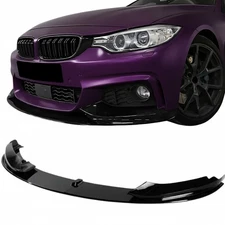 Gloss Black Front Spoiler Lip Splitter For BMW F32 F33 F36 M Sport 2014-2020 440
