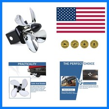 Tow Hitch Cover 77009 Spinning Propeller Trailer Hitch Cover Plastic For 2 I... Tow Hitch Cover 77009 Spinning Propeller Trailer Hitch Cover Plastic For 2 I...