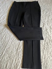 Chico's Sz1.5R Black Side Zip Stretch Rayon Blend Firmer Knit Pants