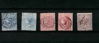 MAURITIUS 1863-1870 used classic stamps - CC wmk