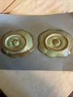 Vintage Frankoma Pottery Dogwood Candle Holders Green And Brown #300 — photo 2