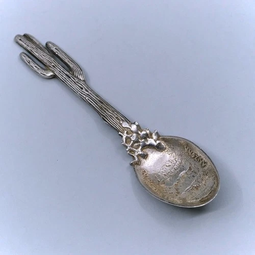 Gorham Sterling Casa Grande Arizona Figural Saguaro Cactus Souvenir Spoon 1892